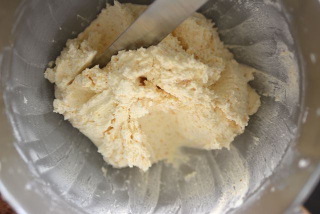 buttercream mixture in a bowl