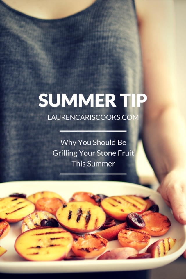 Take your Summer barbecue's up a notch this summer by grilling your fruit! It sounds crazy but it works! From Lauren Caris Cooks