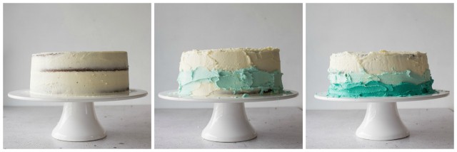 Step by Step Guide to Assembling and Ombre Cake