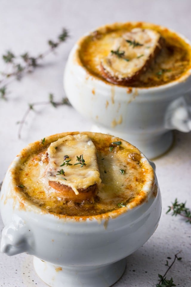 Vegetarian French Onion soup that's JUST as good as the classic version. See just how easy it is to create this ultimate winter comfort food!