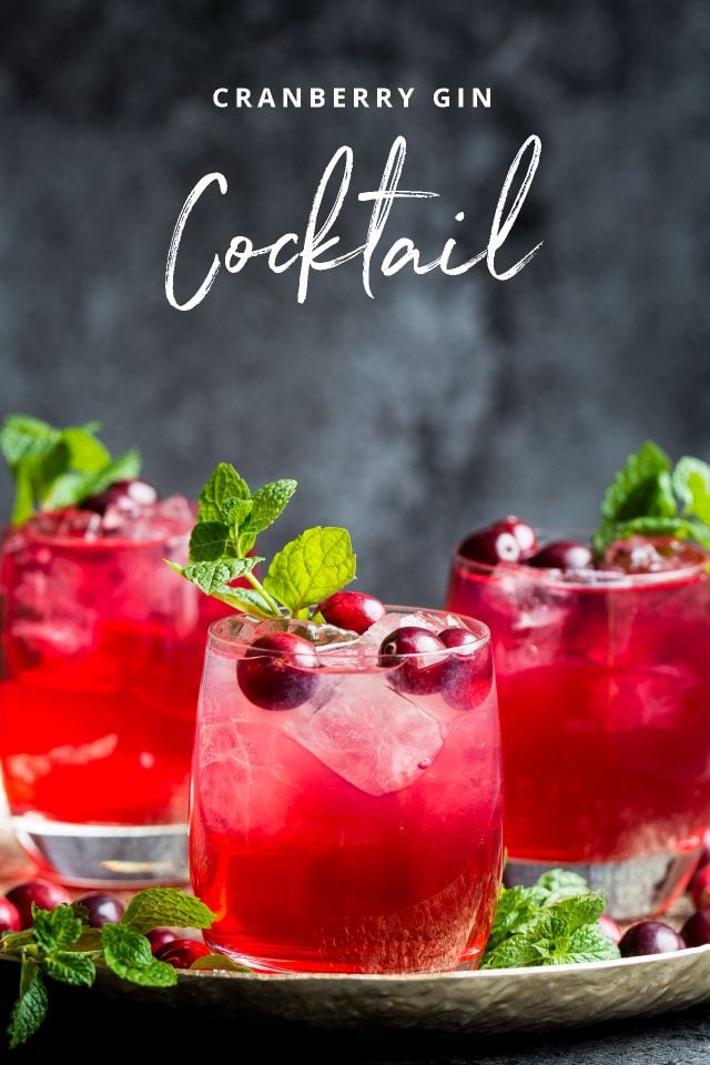A deliciously refreshing cocktail featuring gin and cranberry juice!