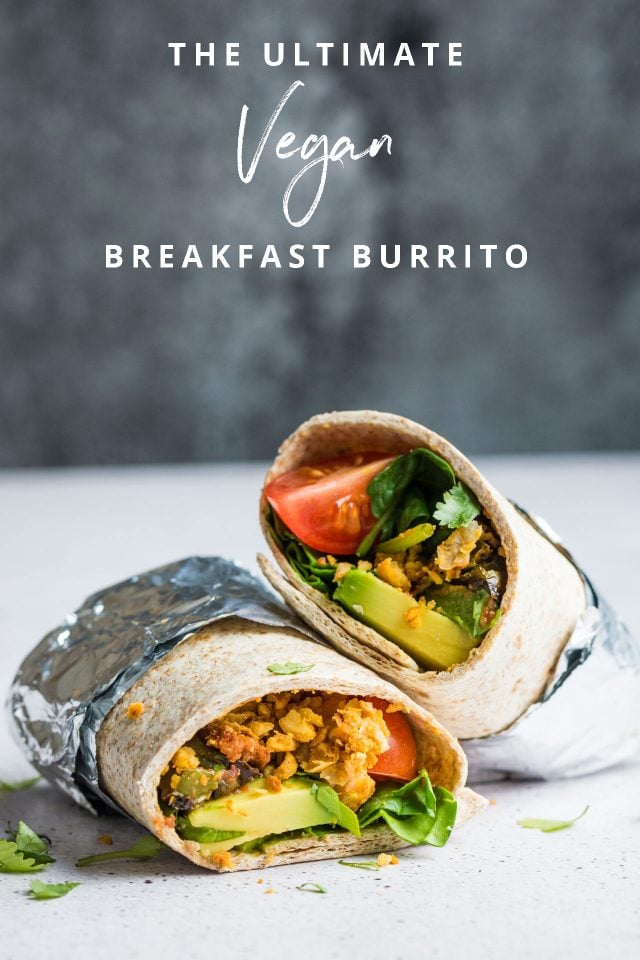 The ultimate vegan breakfast burrito. Stuffed full of breakfast goodness from scrambled chickpeas to fresh avocado, this really is the best way to start your day!