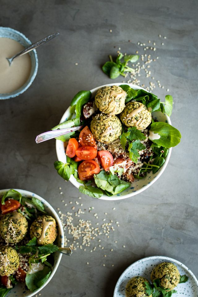 These mixed vegetable buddha bowls with tahini miso dressing will make you feel good from the inside out!