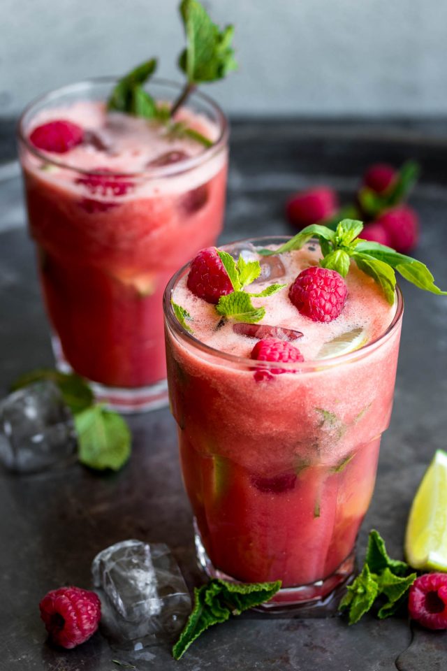 Watermelon Basil Cooler. A cool, refreshing summer drink that takes 10 minutes to make!